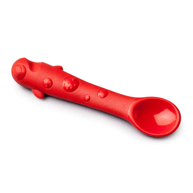 Zeal Silicone Goldfish Baby Spoon in Red